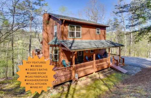 Cozy North GA Cabin 3BR3BA, Fire Pit & Game Rm - Foto 1