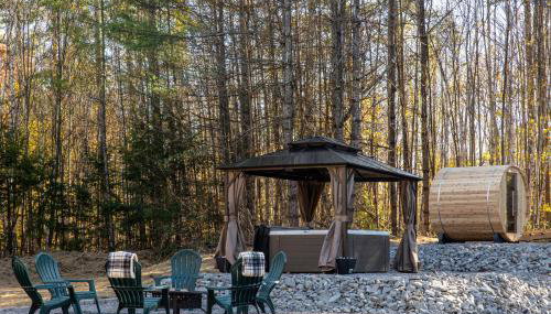 Stratton Ski Haus A-Frame Hot Tub Sauna EV Sleeps 10 - Foto 3