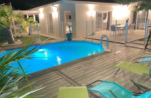 Villa Bassin d Arcachon 7pers piscine chauffée - Foto 3