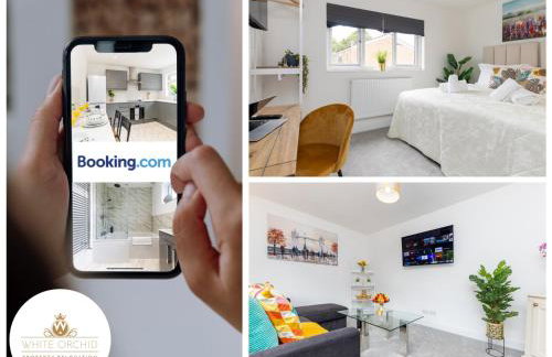 Contractors 3 Bed 2Bath House Free Off Street Parking for 2 Cars WiFi Stevenage Self Catering Sleeps 5 Guests By White Orchid Property Relocation - Foto 2