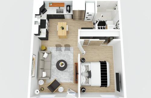 New 1 BR, King Bed, Laundry In-Unit, Parking - Foto 21