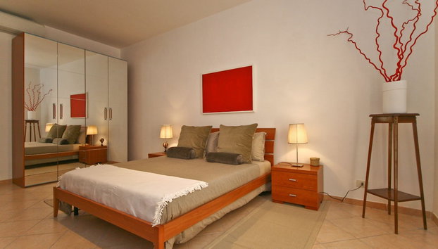 Rental In Rome Red & White Apartment - Foto 5, Habitación