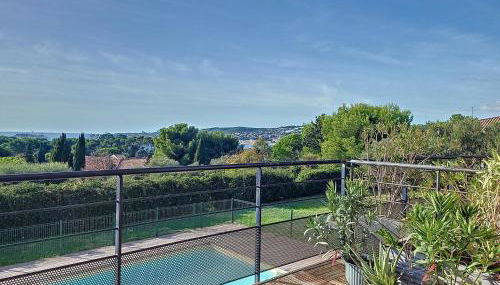 Appart, vue mer exceptionnelle à sanary, à pied 10mn criques et plage - Foto 3