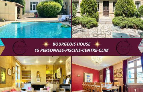 Bourgeois House - 16 personnes, Piscine, 6 chambres, 8 lits, 4 SDB, Centre-ville, CLIM - Foto 1