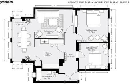 Urban & Chic: 2Bdr, Parkplatz - Photo 6