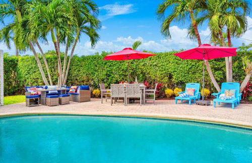 Chic 4BR Htd Pool, 5 min to beach, PAC-MAN, Games - Foto 1