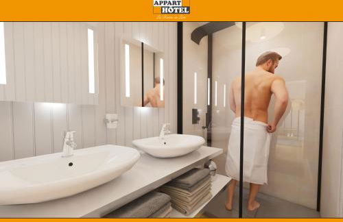 APPART'HÔTEL Les Prés Blondeau, 1 à 10 personnes, 3 chambres, Terrasse, Parking privé, Wifi, Arrivée autonome 24-7 - Photo 17