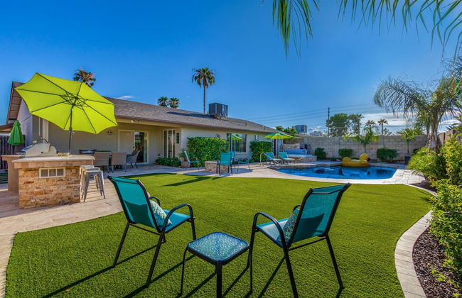 Palm Tree Paradise Heated spa Pool Firepit - Foto 44