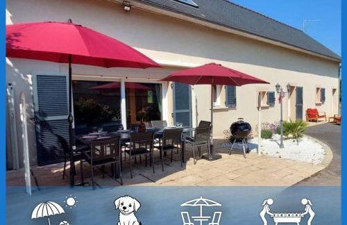 Le So Art, grande maison 4 chambres, terrain de pétanque, grand jardin clos, flipper, babyfoot, jeux Arcade, ping pong,1 km mer, proche golf, Port en Bessin, Bayeux et plages du débarquement, adaptée enfants - Foto 1