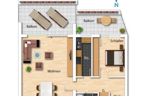 Olive Apartment mit Balkonen & Elektrogrill, 24h Self-Check-in, Free Parking, Netflix & WiFi, TOP Lage, Nähe KEM Kliniken - Foto 34