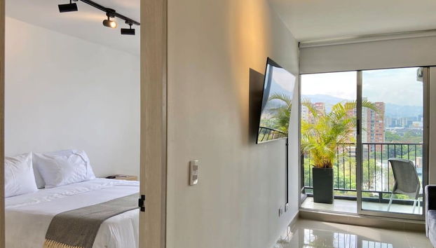 w Magnificent 1BR With Terrace at Poblado - Foto 3, Habitación