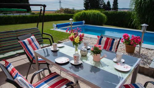 Ferienhaus Lenkersdorf - Foto 3, Garden, sunbed