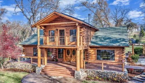 Log Cabin sleeps 20 with hot tub, EV Charger, firepit - Foto 2