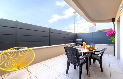 T2 SUN 3 étoiles- Plage & Commerces à 200m- Terrasse avec Barbecue- Résidence neuve avec Parking & Wifi - Foto 27