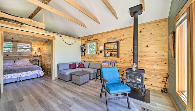 Quaint Oakland Getaway on East Pond Lake - Foto 5, Interior
