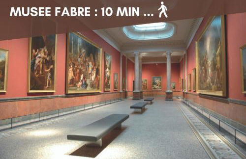 NOUVEAU - Jungle Montpeul - Clim - Wifi fibre - Netflix - 5' du centre et gare - Parking - Loggia - 15' des plages - Foto 25