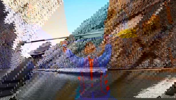 Percorrendo o cânion do Pegüis