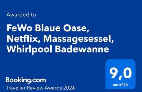 FeWo Blaue Oase, Netflix, Massagesessel, Whirlpool Badewanne - Foto 2