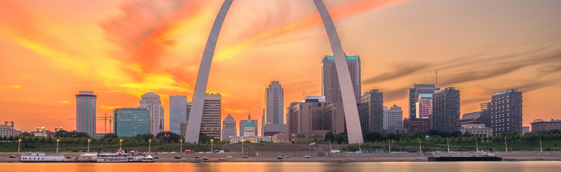 Tour por San Luis + Paseo en barco por el río Misisipi