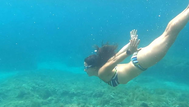 Snorkeling a Hikkaduwa