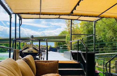 Grande péniche 4 ch - 10 pers -Paris - Ile de Puteaux- terrasses - Foto 34