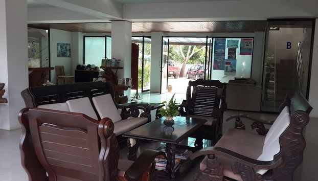 Zona de estar del vestíbulo