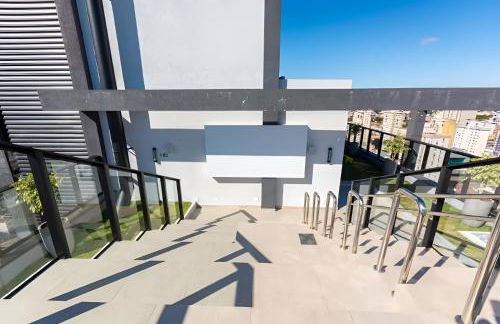 Studio perto Shopping Estação com Piscina interna aquecida, Academia e Terraço Lindo pôr do Sol - Foto 9