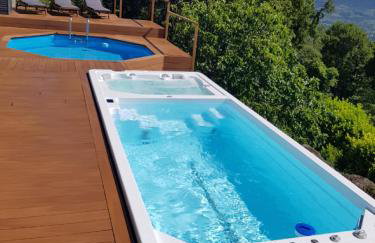 Coquette maison à la campagne avec Jacuzzi SPA nage et Piscine - Foto 1