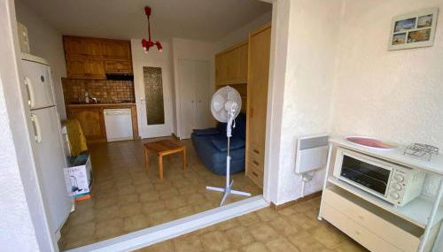 Studio Cabine 4 Pers, Terrasse, Parking Privé, Proche Plage et Commerces, La Franqui - FR-1-81-585 - Foto 2