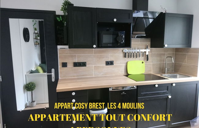 Appart Cosy Brest Les 4 Moulins - Foto 12