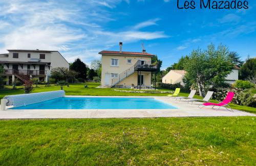 Les Mazades à 10 min de Périgueux avec piscine chauffée, meublé de tourisme classé 3 étoiles - Foto 5
