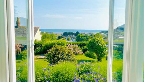 Gordy Hall -Sea facing Welsh cottage with stunning views - Foto 3, Garden, Garden view