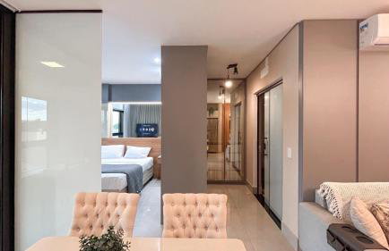 Estúdio Luxuoso no Vertigo com Smart TV na Cama - Foto 7