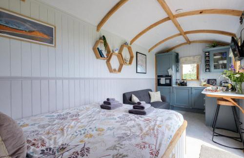 Honey Bee - Comfortable luxury shepherds hut with hot tub - Foto 35