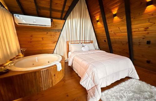 Chalé | Hidro | Churrasqueira | Vista maravilhosa - Foto 4