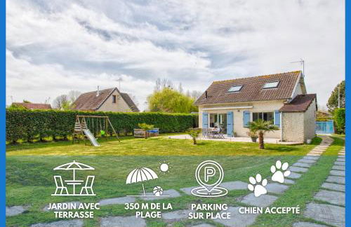 L'effet mer Maison rénovée lumineuse tout confort belle terrasse grand jardin clos sans vis à vis parking jeux pour enfants 5 mn à pied de la plage d'Asnelles et centre bourg - proche Bayeux au coeur des plages du débarquement - Foto 1