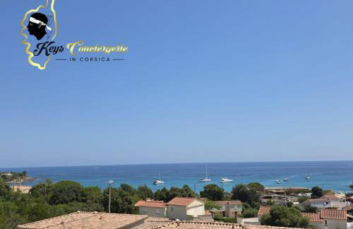 Beau T3 dernier étage Calme Vue Mer Plage à pied 6 pers Favone - Photo 8