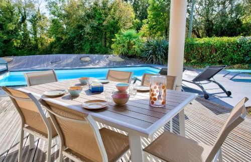 Jardin et piscine - 1km de la plage de Mousterlin - Foto 35