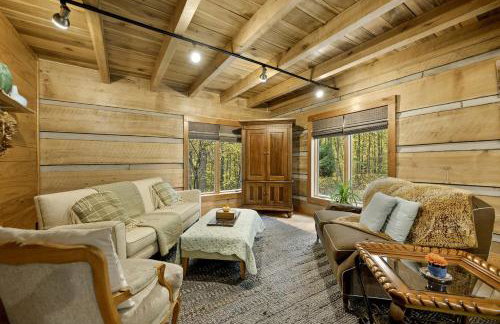 Impressive Log Cabin with Fireplace, Fire Pit and Hot-tub in Unionville, Indiana - Foto 2