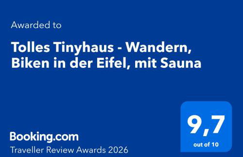 Tolles Tinyhaus - Wandern, Biken in der Eifel, mit Sauna - Foto 2