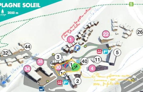 Chalet familial idéal 2 familles nombreuses Ski aux pied 12 pers Plagne Soleil - Foto 55