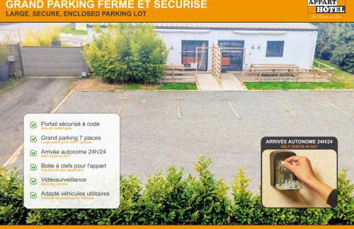 APPART'HÔTEL Les Prés Blondeau, 1 à 10 personnes, 3 chambres, Terrasse, Parking privé, Wifi, Arrivée autonome 24-7 - Photo 23