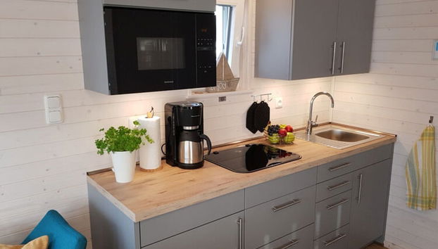 Houseboat Hecht in Egernsund at the Marina Minde - Foto 4, Cucina privata