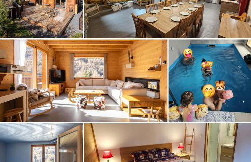 Chalet La Tanière 14 Pers - piscine chauffée et sauna - Vars Saint Marcellin - Foto 6