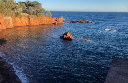Charmant petit appartement vue mer et corniche Esterel - Foto 17