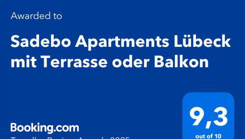 Sadebo Modern City Lübeck - Balkon oder Terrasse - Foto 4