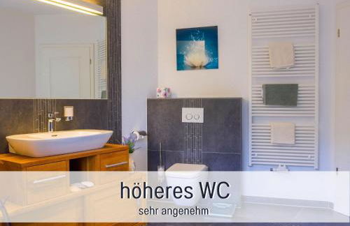 Dahem-Apartments - ruhig Parkplatz Rhein Main Gebiet gut erreichbar - 3 Apartments - barrierefrei mit Garten und Hund auf Anfrage -- 2 SZ Maisonette mit Balkon, -- 2 SZ mit Balkon - Foto 22