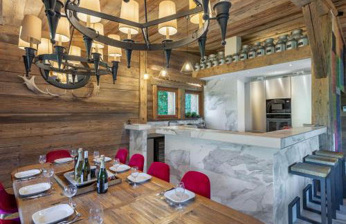 SOMPTUEUX CHALET BARON MEGEVE VUE.Jaccuzi.4 mn a pied au centre - Foto 31