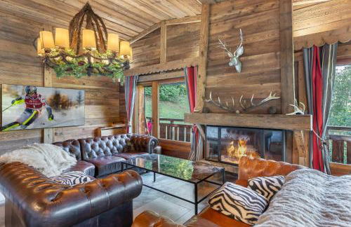 SOMPTUEUX CHALET BARON MEGEVE VUE.Jaccuzi.4 mn a pied au centre - Foto 10