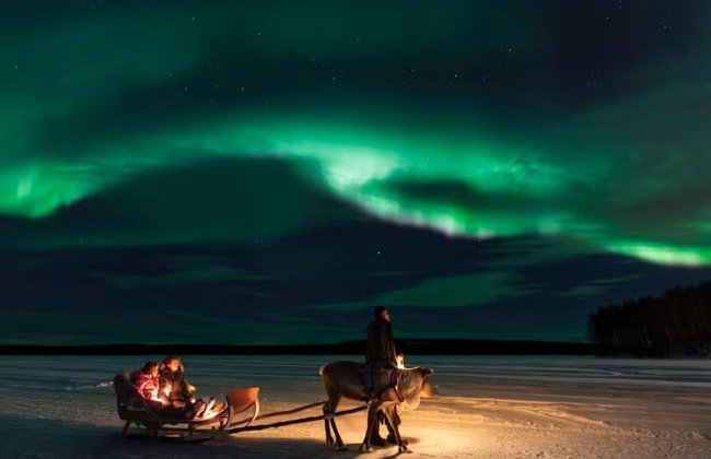 Northern Lights Reindeer Sleigh Ride - Photo 3